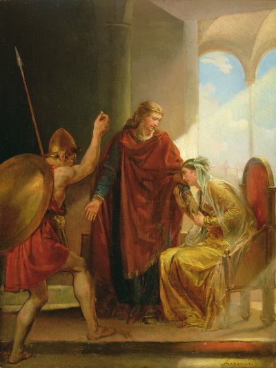 El llamado de Childerico de Alexandre Evariste Fragonard