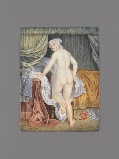 Una dama se va a la cama, según J. Van Loo (Pintura) de Alexandre Fiocchi
