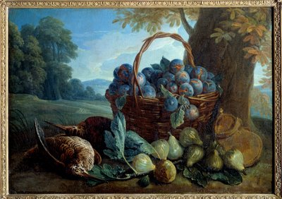 Ciruelas, higos y picos Pintura de Francois Desportes de Alexandre Francois Desportes