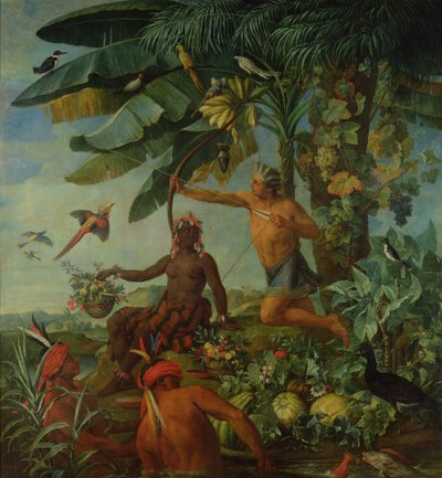 El cazador y pescador indio, 1741 de Alexandre Francois Desportes