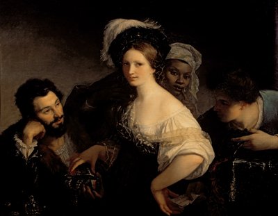 La joven cortesana, 1821 de Alexandre Francois Xavier Sigalon