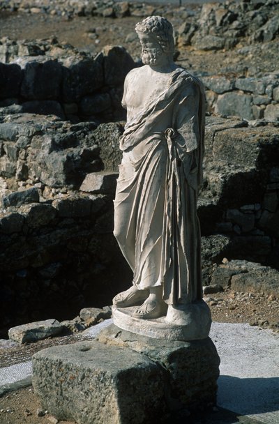 España, Cataluña, La Escala, Ampurias Griega, Estatua de Asclepio de Nicolas Toussaint Charlet