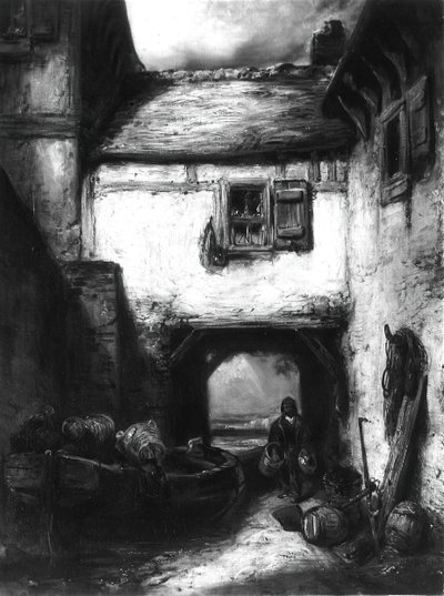 Patio, c. 1855 de Alexandre Gabriel Decamps