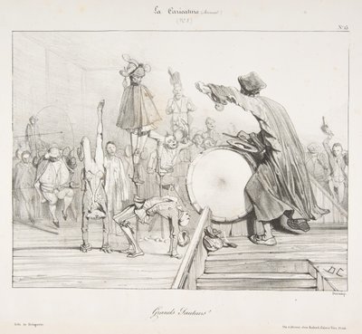 Grands Sauteurs!, de La Caricature, 1823-60 de Alexandre Gabriel Decamps