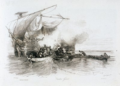 Piratas griegos de Alexandre Gabriel Decamps