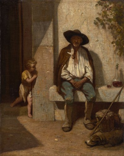 Campesino italiano, 1842 de Alexandre Gabriel Decamps