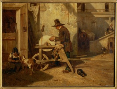 Le remouleur - el afilador de cuchillos ... de Alexandre Gabriel Decamps
