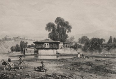 Pabellón al borde de un río de Alexandre Gabriel Decamps