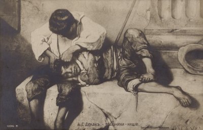Niños pobres, siglo XIX de Alexandre Gabriel Decamps