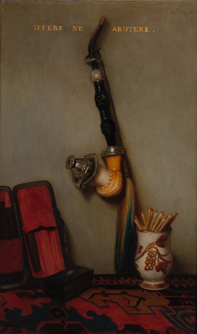 Still Life with Pipe and Matches de Alexandre Gabriel Decamps