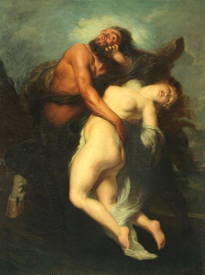 El rapto de Deianeira por el centauro Neso de Alexandre Gabriel Decamps