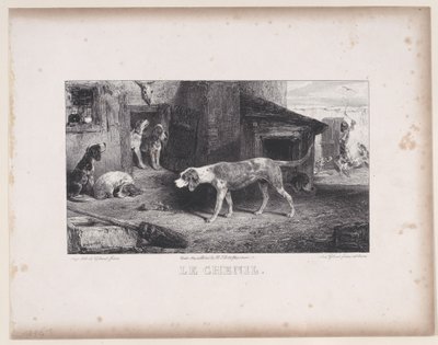 El perrera, de la serie Escenas de caza, 1829 de Alexandre Gabriel Decamps