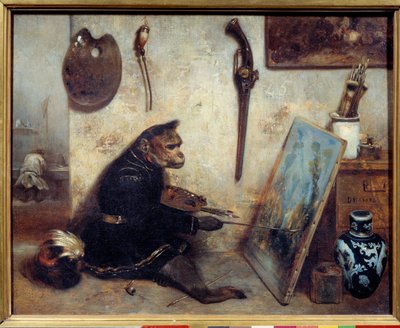 El mono pintor de Alexandre Gabriel Decamps
