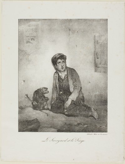 El Saboyano y el Mono de Alexandre Gabriel Decamps