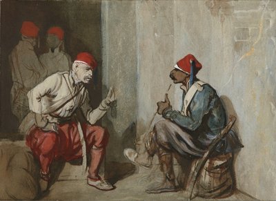 Guardias turcos de Alexandre Gabriel Decamps