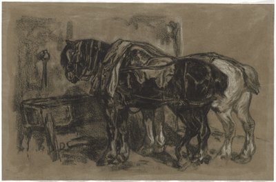 Dos Caballos de Tiro de Alexandre Gabriel Decamps