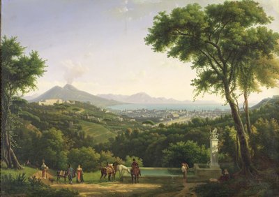 Vista de Nápoles desde Capodimonte, 1813 de Alexandre Hyacinthe Dunouy