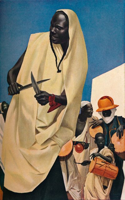 El baile Kuli-Kuta, Niamey, 1926 de Alexandre Jacovleff