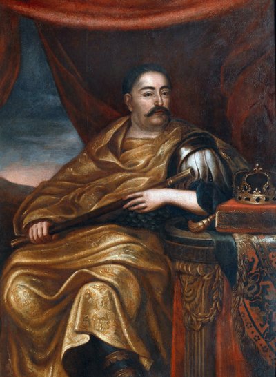 Retrato de Juan III Sobieski (1629-1696) Rey de Polonia"" Siglo XVII - Retrato de Juan III Sobieski (1629-1696), Rey de Polonia y Gran Duque de Lituania - Tricius, Jan (c. 1620-c. 1692) - - Óleo sobre lienzo - 162x114 cm - Museo del Palacio Wilanow de Alexandre Jan Tricius