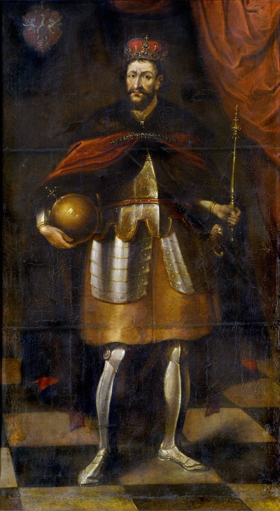 Retrato del Rey Wladyslaw II. Jagiello, 1677 de Alexandre Jan Tricius