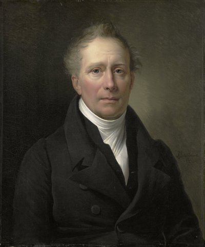 Daniel Francis Schas (1772-1848), miembro del Consejo de Comercio y Colonias de 1814 a 1820 de Alexandre Jean Dubois Drahonet (signed by artist)