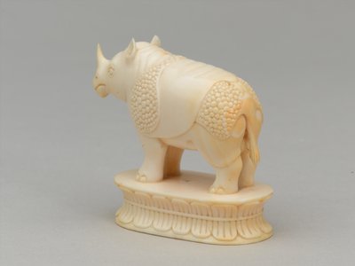 Alfil blanco, pieza de ajedrez, India, circa 1820 de Alexandre Josquin