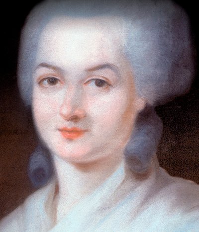 (detalle) Retrato de Olympe de Gouges de Alexandre Kucharski