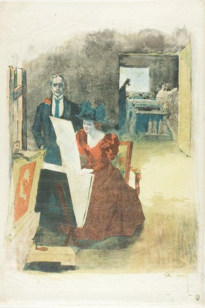 Portada de la carpeta, Los pintores-litógrafos (Les Peintres Lithographes) de Alexandre Lunois