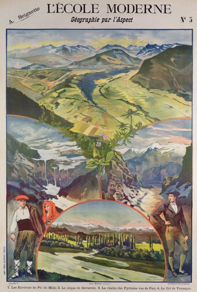 Póster de los Pirineos de Alexandre Lunois