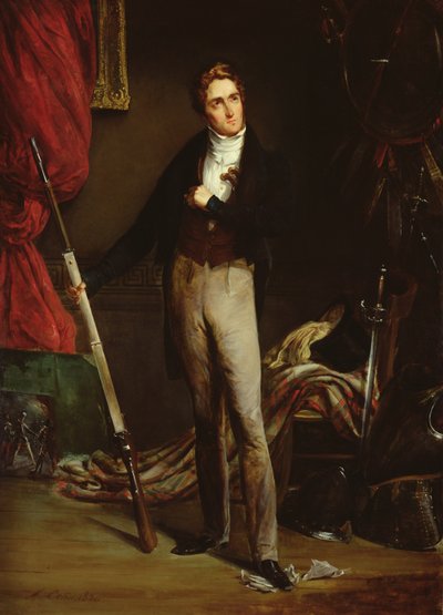 Retrato de un joven revolucionario durante la Revolución Francesa de 1830 de Alexandre Marie Colin