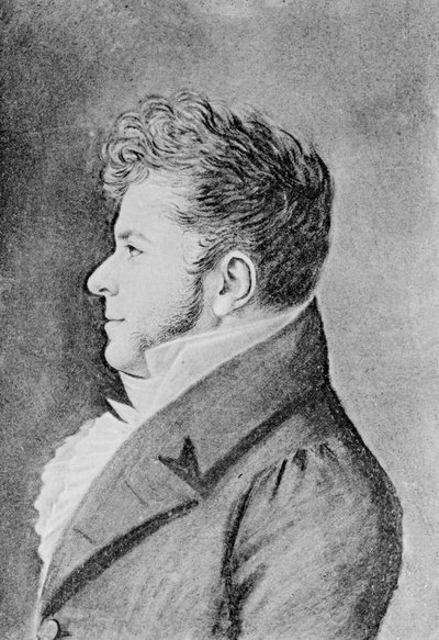 Joven Stendhal, c.1815 de Alexandre Marie Longuet