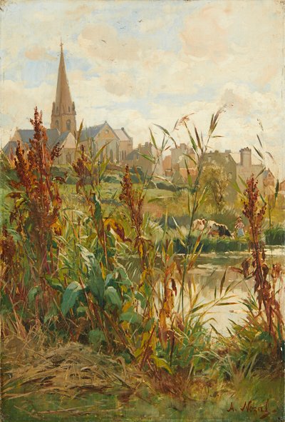 Iglesia junto al río de Alexandre Nozal