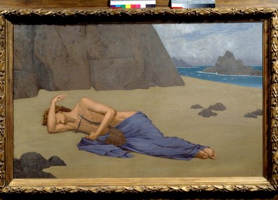 Lamentación de Orfeo. Pintura de Alexandre Seon (1855-1917) 1896. Dim. 0,73 x 1,16 m. Museo de Orsay, París de Alexandre Seon