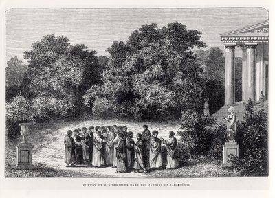 Platón y sus Discípulos en el Jardín de la Academia, de 