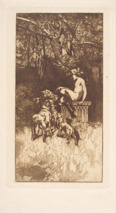 Composición alegórica de Alexandre de Riquer