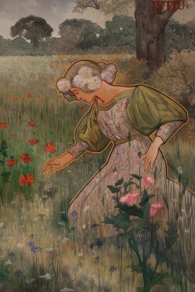 Alegoría del verano de Alexandre de Riquer