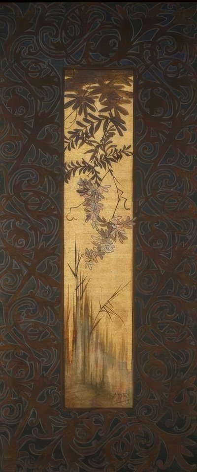 Composición con ninfa alada al amanecer de Alexandre de Riquer