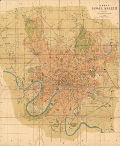 Plano de Moscú de Alexei Alexeevich Ilyin