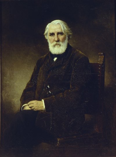 Retrato del autor Iván S. Turguénev 1818-1883, 1875 de Alexei Alexeyevich Harlamov