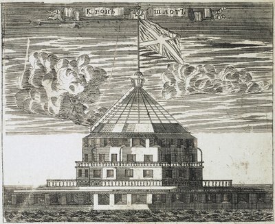 Fuerte Kronschlot en Kronstadt, 1717 de Alexei Ivanovich Rostovtsev