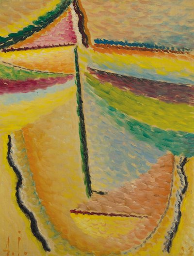 Cabeza abstracta: El ángel guardián, 1933 de Alexei Javlensky von