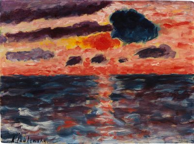 Atardecer, Borkum, 1928 de Alexei Javlensky von