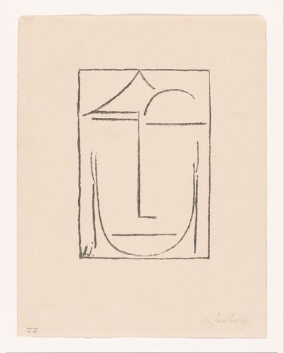 Sin título (Kopf) (Cabeza)
Rostro estilizado
Cabeza I (título original) de Alexei Jawlensky (signed by artist)