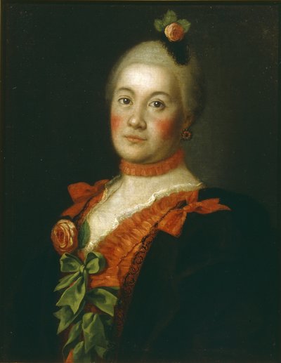 Retrato de la condesa Tatyana Alexeyevna Trubetskaya, 1761 de Alexei Petrovich Antropov