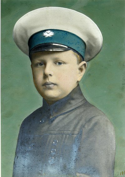Retrato del hijo. Fotografía, Gouache de Alexei Sergeevich Mazurin (1846-después de 1914) de Alexei Sergeevich Mazurin