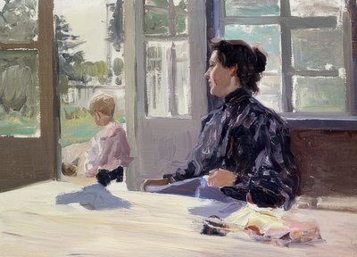 En la terraza de Alexei Steipanovitch Stepanov