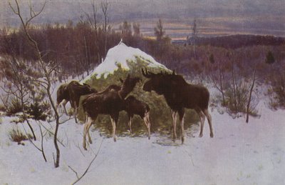 Manada de alces, 1889 de Alexei Steipanovitch Stepanov
