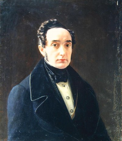 Retrato del autor Ivan Panayev de Alexei Vasilievich Tyranov