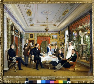 La mesa de té. de Alexei Yakovlevich Voloskov