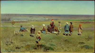 Las grullas migran de Alexej Stepanowitsch Stepanow